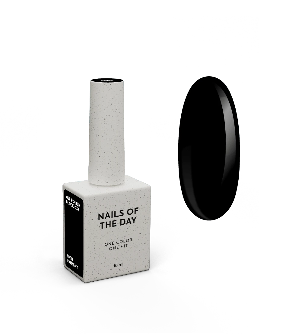 Gel Polish Black 10ml